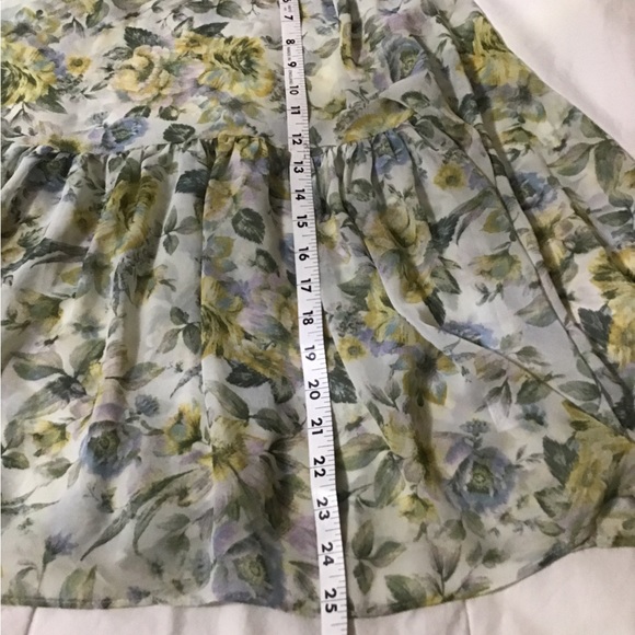 Woman size large altard state Long sleeve, sheer top/blouse - Picture 6 of 10